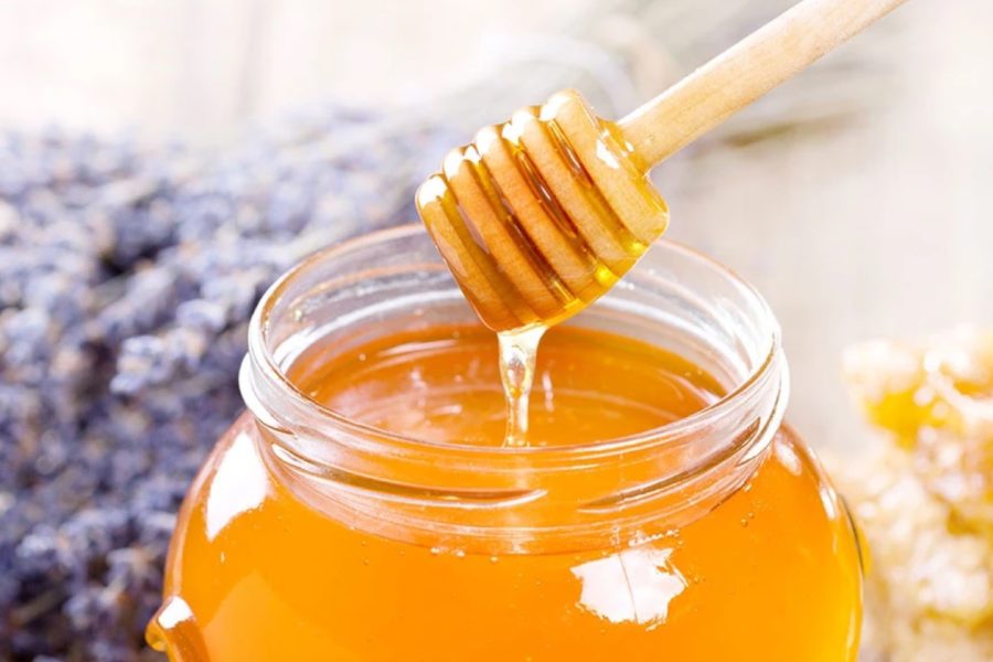 honey in jar