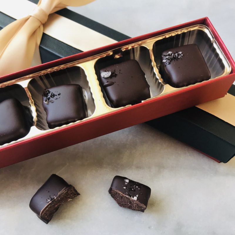 chocolates in box