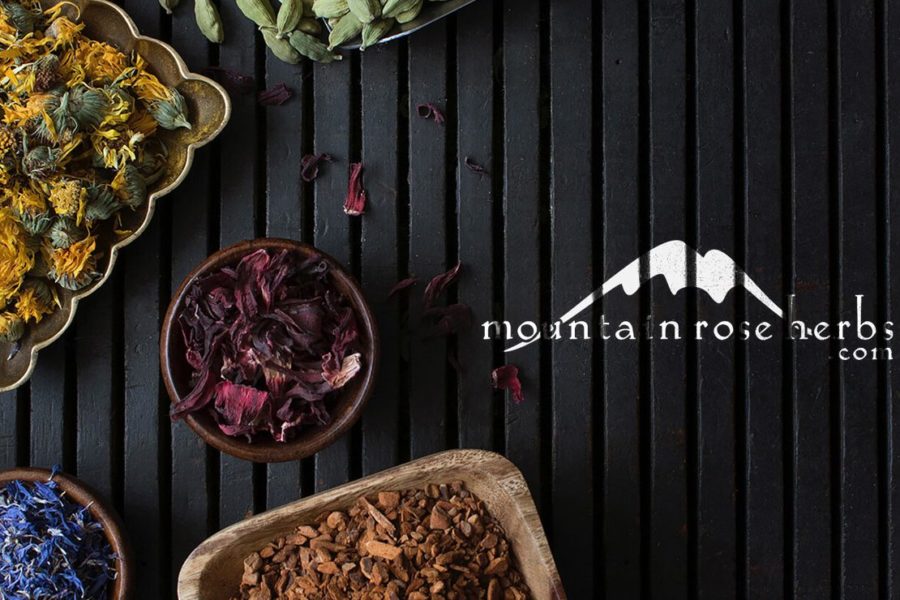 mountain rose herbs in bowls
