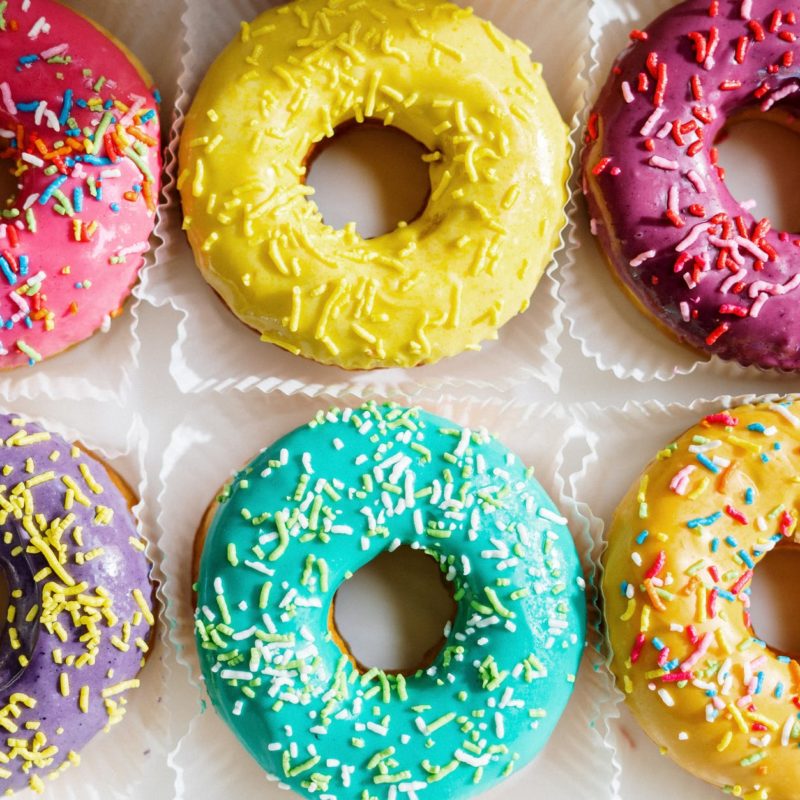 colorful donuts
