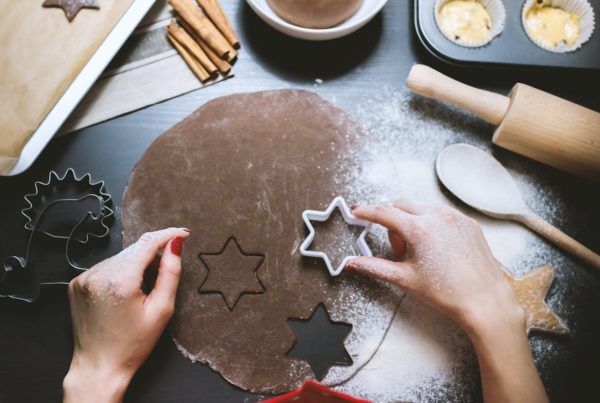 hands making cookies
