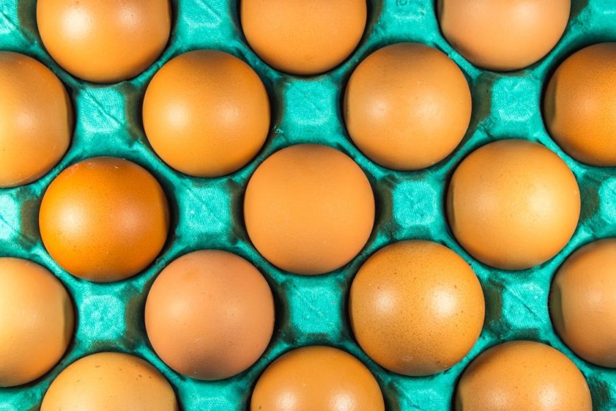eggs in crate